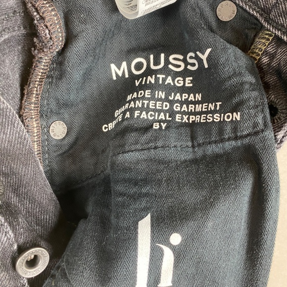 Moussy Vintage Odessa Black High Rise Straight Jeans | Size 26 NWT - Picture 9 of 15